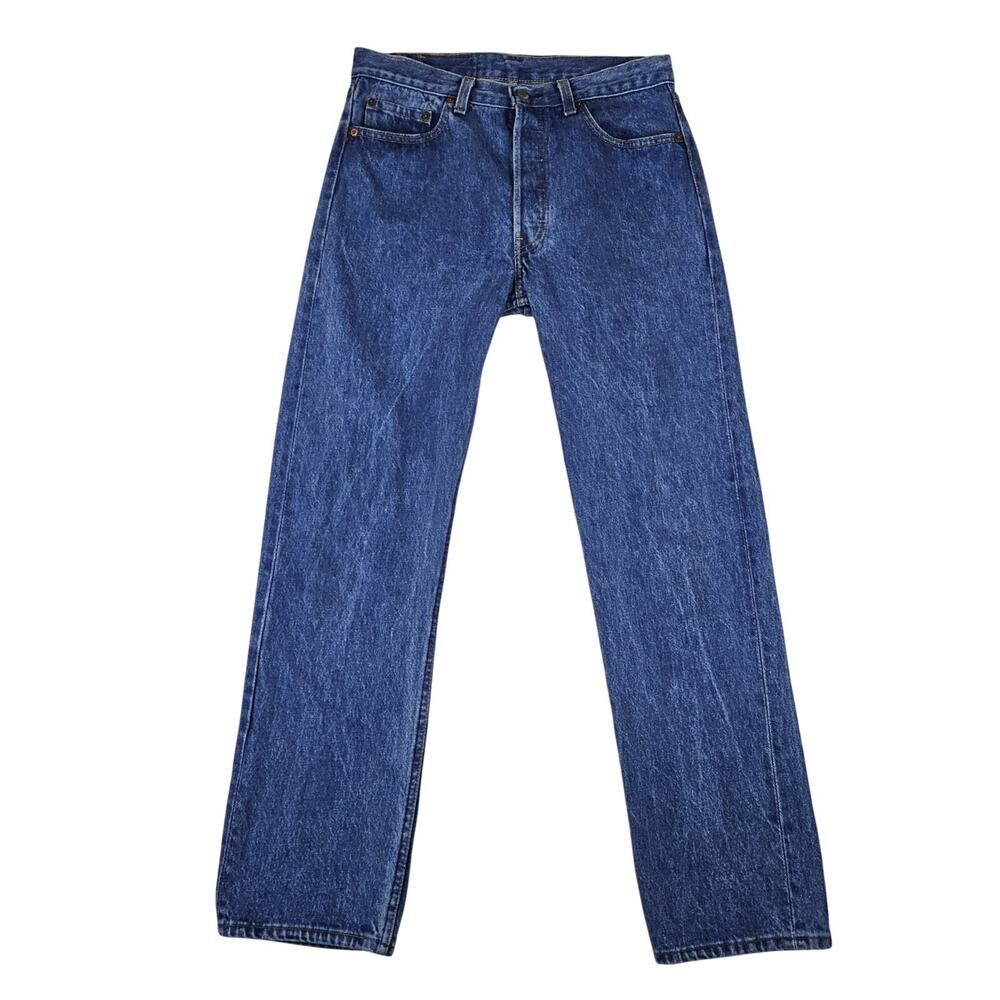 Vintage Levis 501 XX Denim Blue Jeans Men's 33×30 (32×30) 80's 90's Made In USA